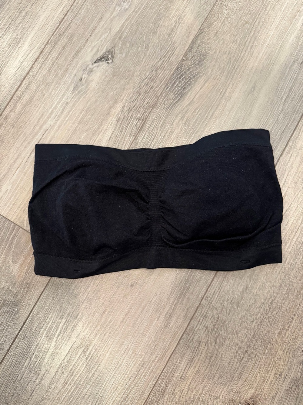 Black Strapless Bandeau with Light Padding